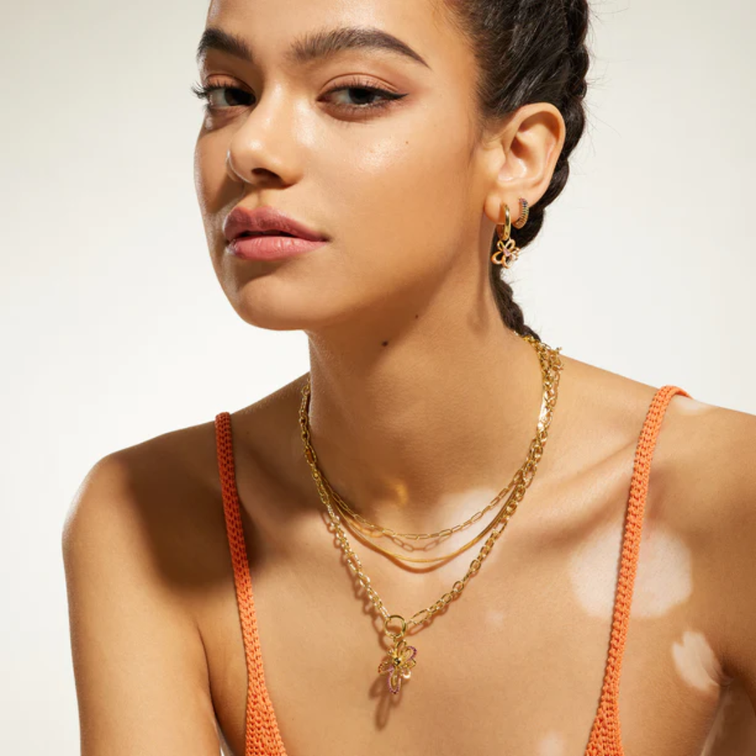 Ania Haie Gold-Plated Mixed Link Charm Chain Connector Necklace