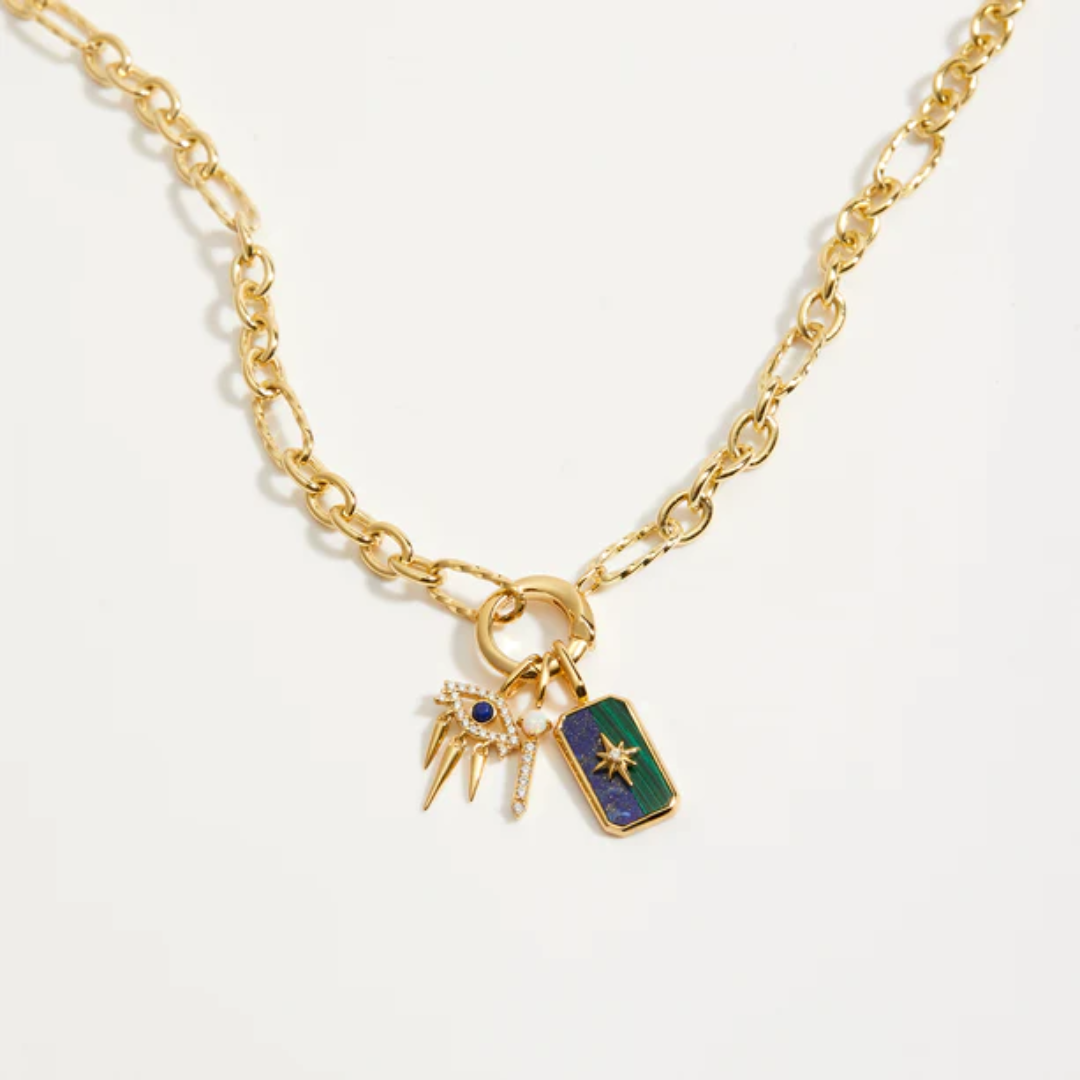 Ania Haie Gold-Plated Mixed Link Charm Chain Connector Necklace