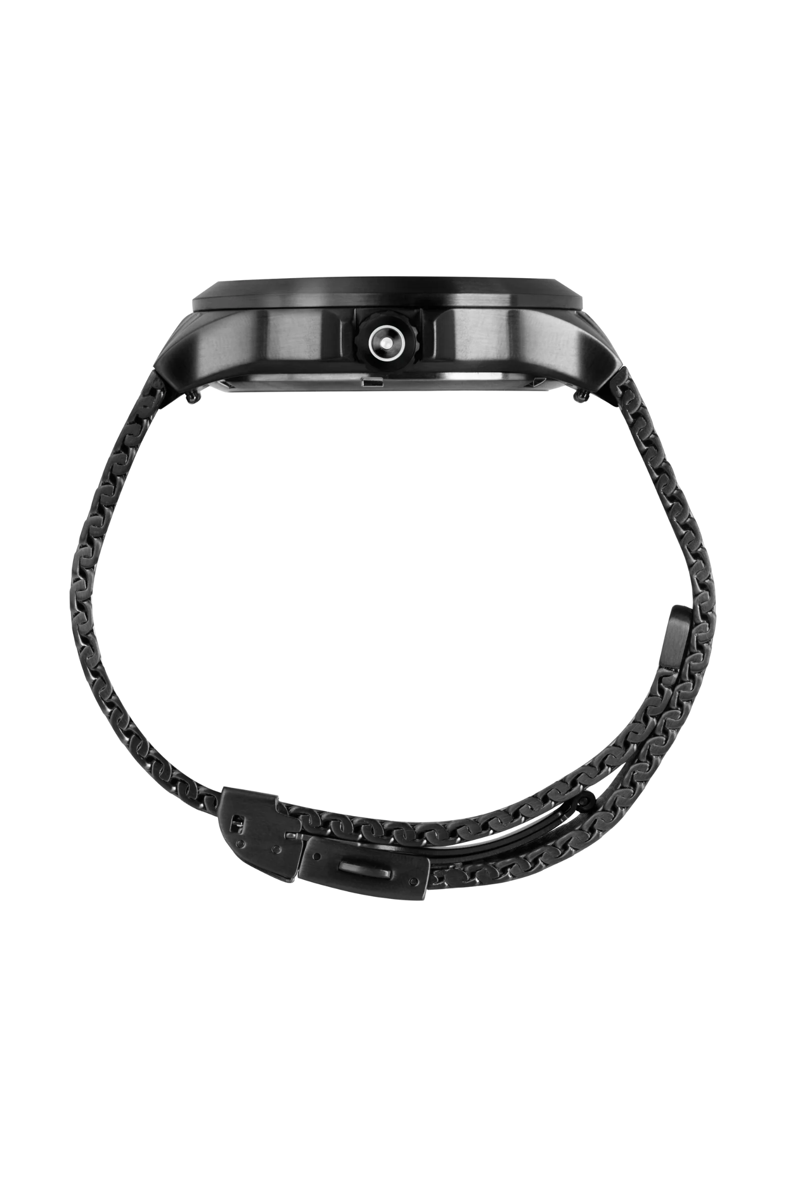 Black Stainless Steel With Mesh Strap Glock Watch