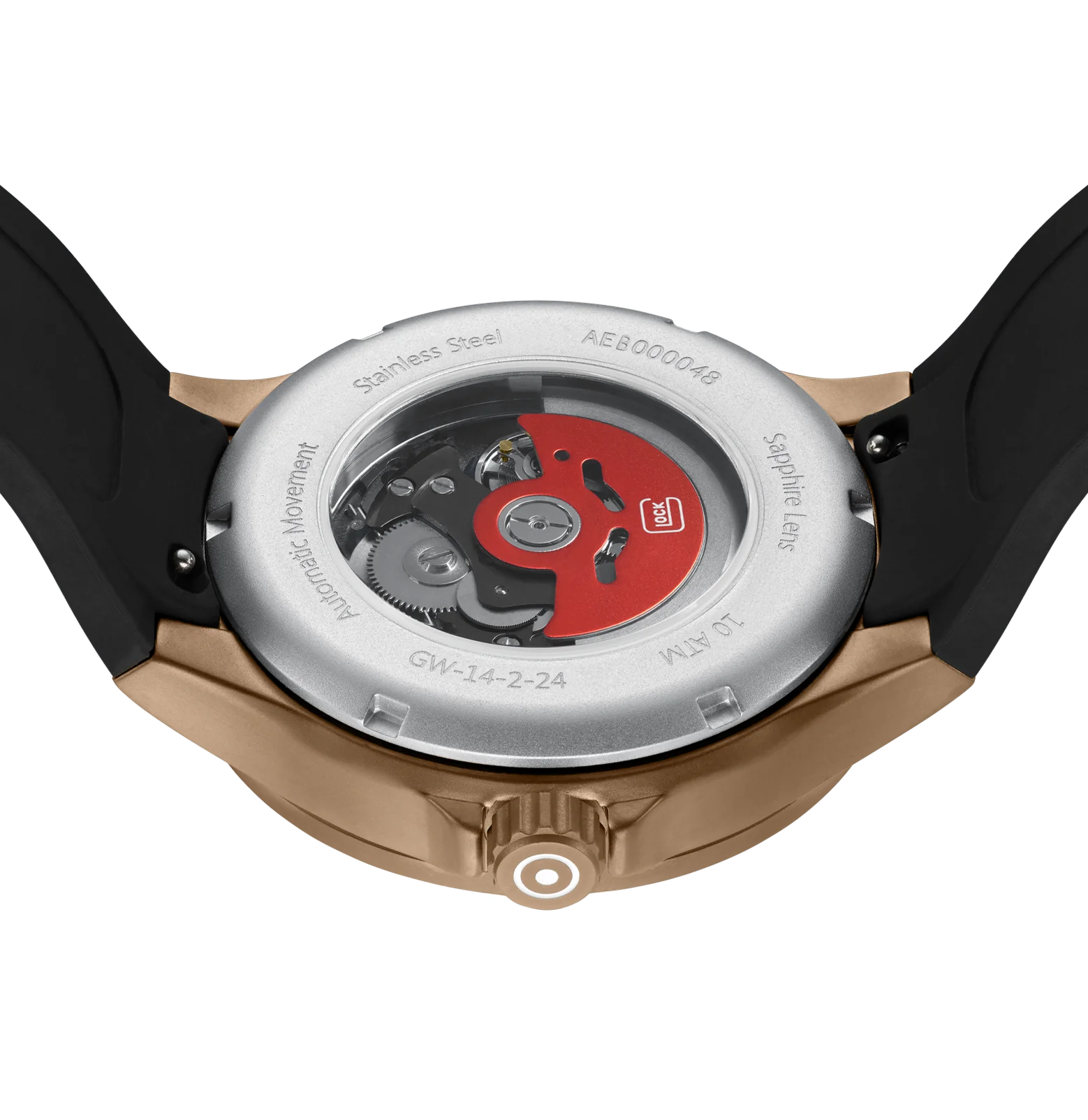 Coyote-tone Sandblasted Stainless Steel Glock Watch