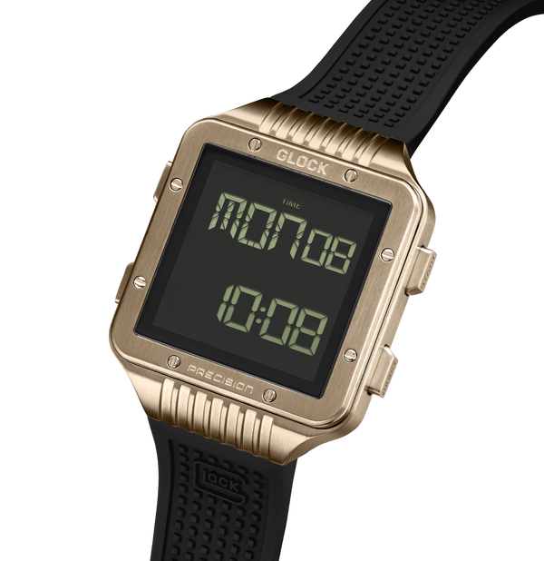 Coyote-tone Stainless Steel Digital Glock Watch