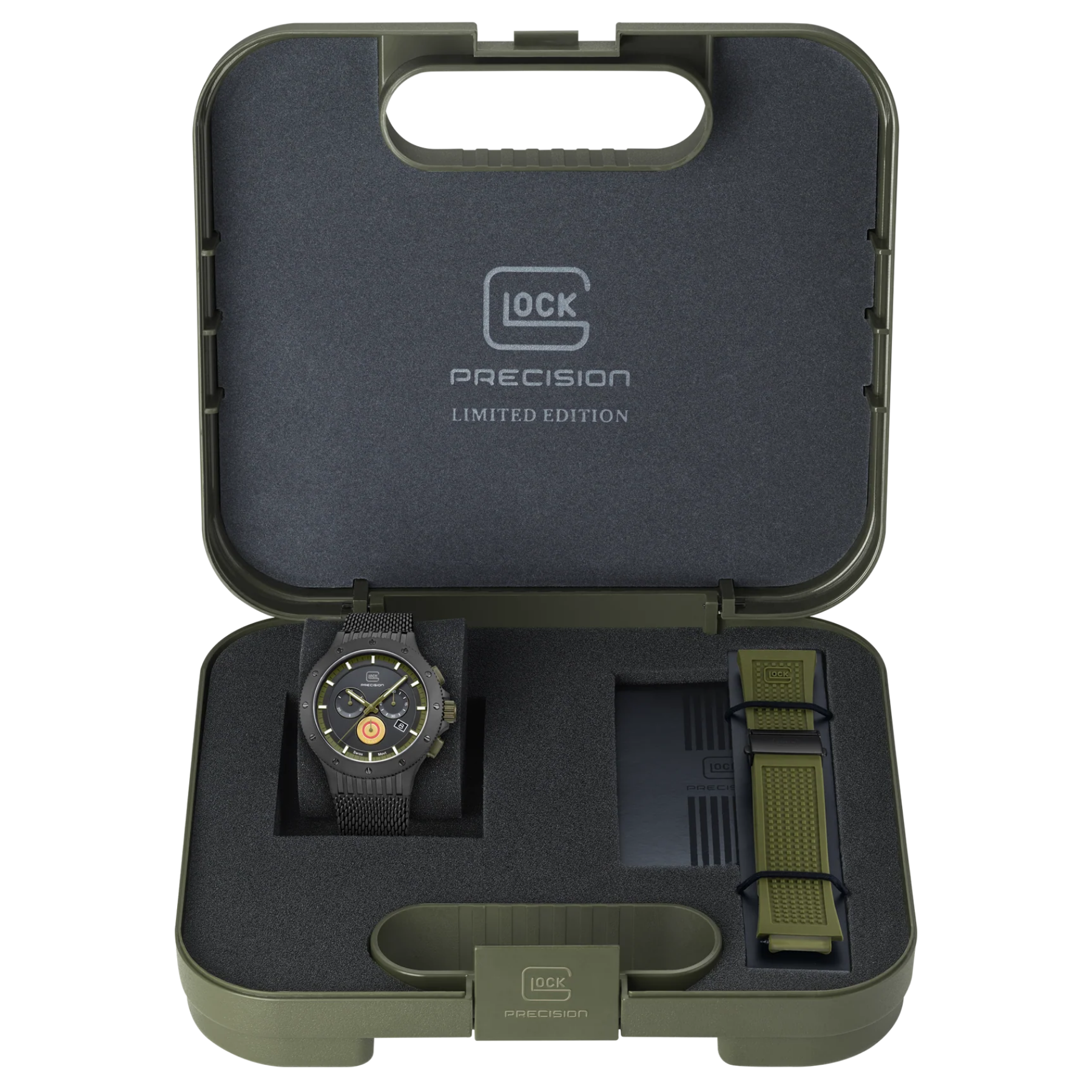 GLOCK Watch Super Sale - Limited Edition Black Titanium Watch with Interchangeable Straps (GW-27-1-24)
