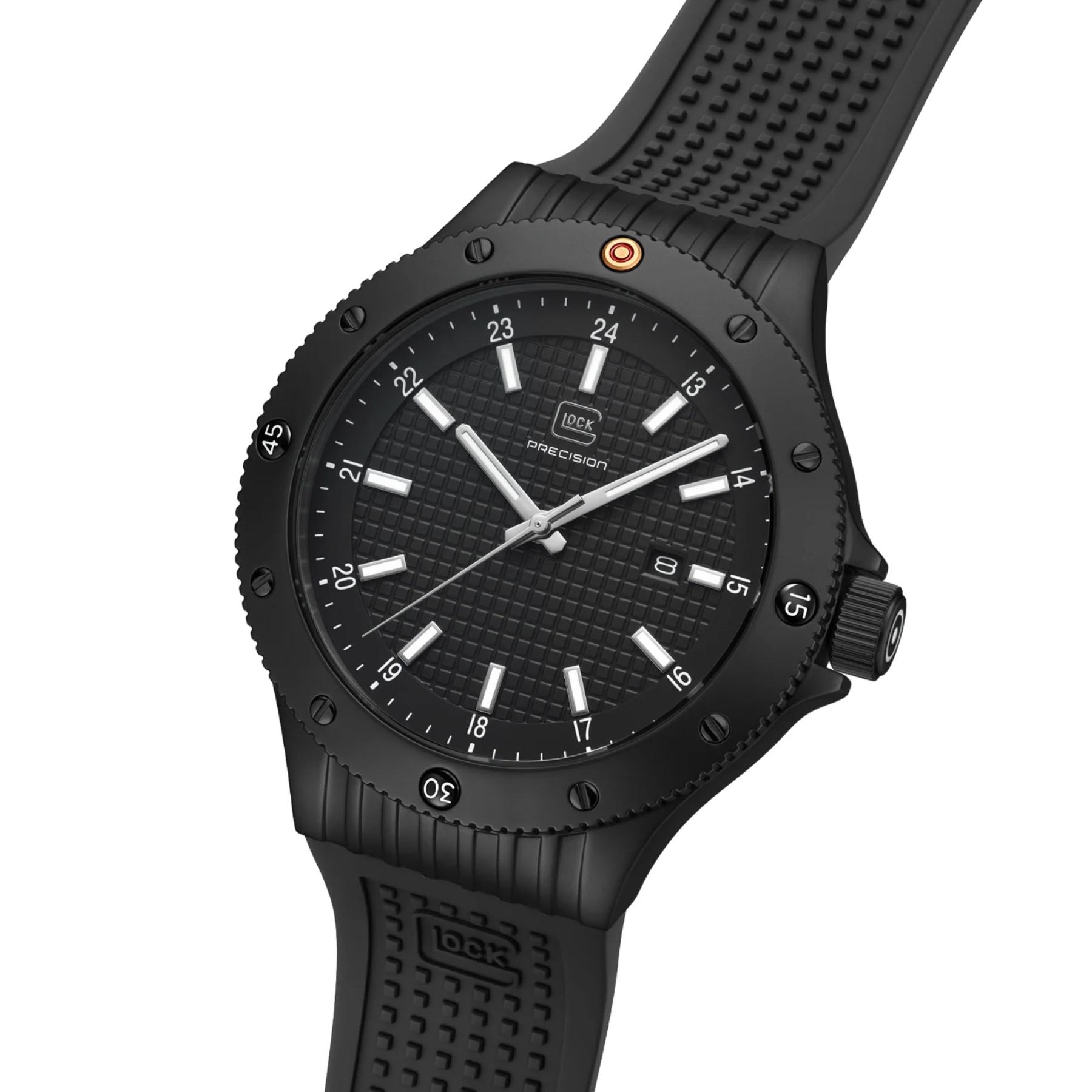 GLOCK Watch Super Sale - Black Stainless Steel Japanese Movement with Mesh Strap (GW-33-1-24)