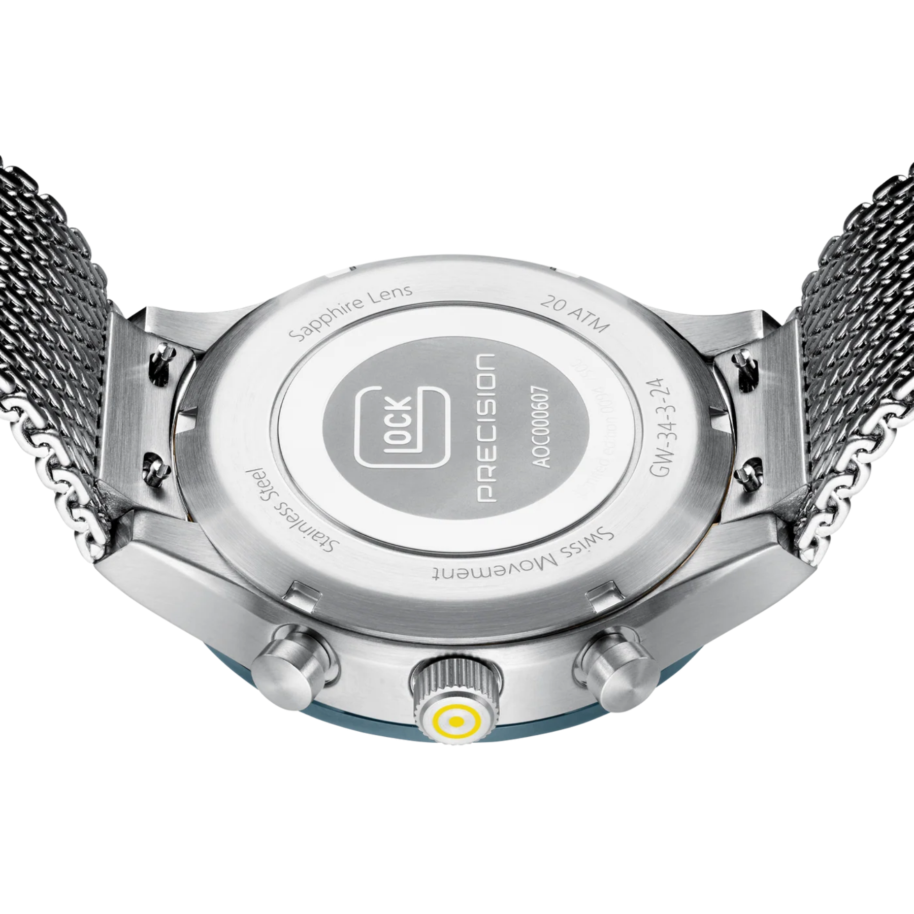 GLOCK Watch Super Sale - Stainless Steel Blue Face Precision Watch (GW-34-3-24)