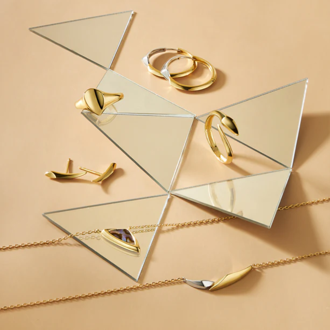 Ania Haie Two-Tone Gold-Plated Arrow Chain Necklace