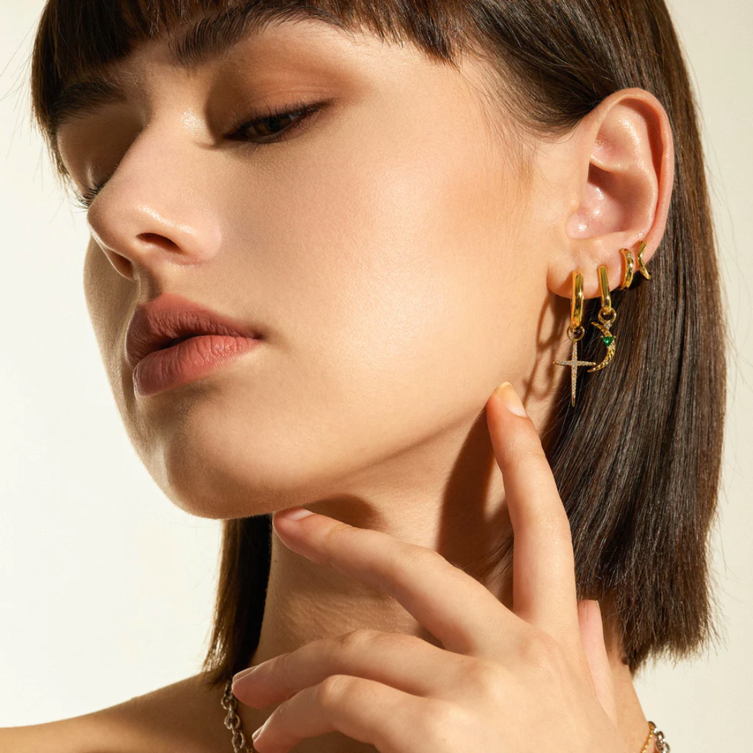 Ania Haie Gold-Plated Moon Earring Charm