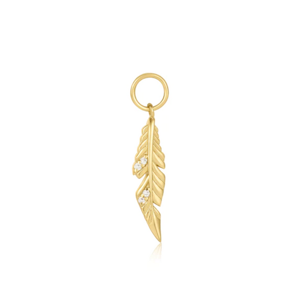 Ania Haie 14K Yellow Gold-Plated Feather Earring Charm