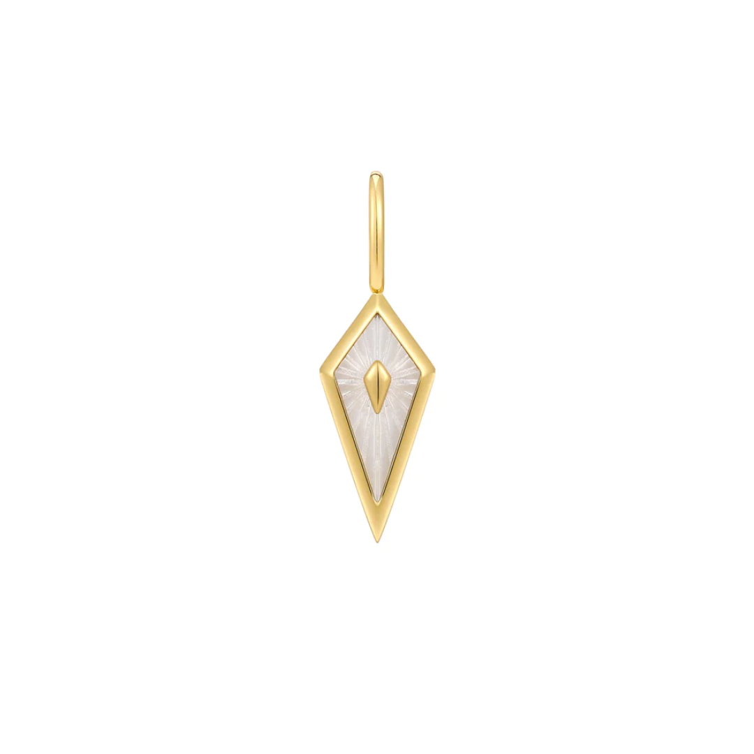 Ania Haie Gold-Plated Mother of Pearl Kite Charm