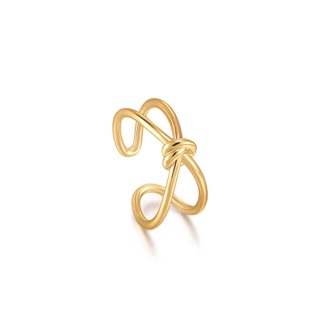 Ania Haie Gold-Plated Knot Ring