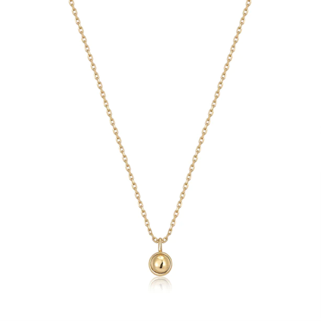 Ania Haie Gold-Plated Orb Drop Pendant Necklace
