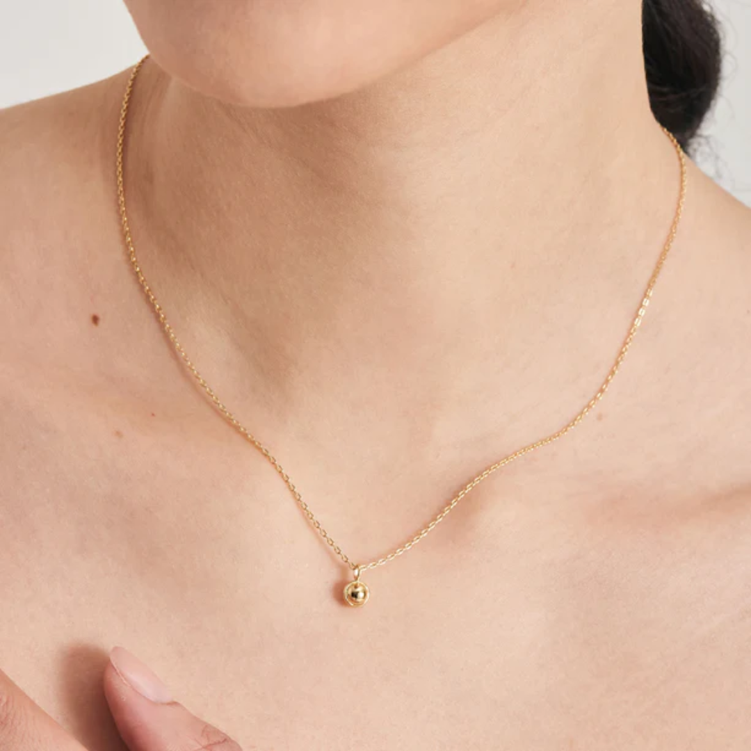 Ania Haie Gold-Plated Orb Drop Pendant Necklace