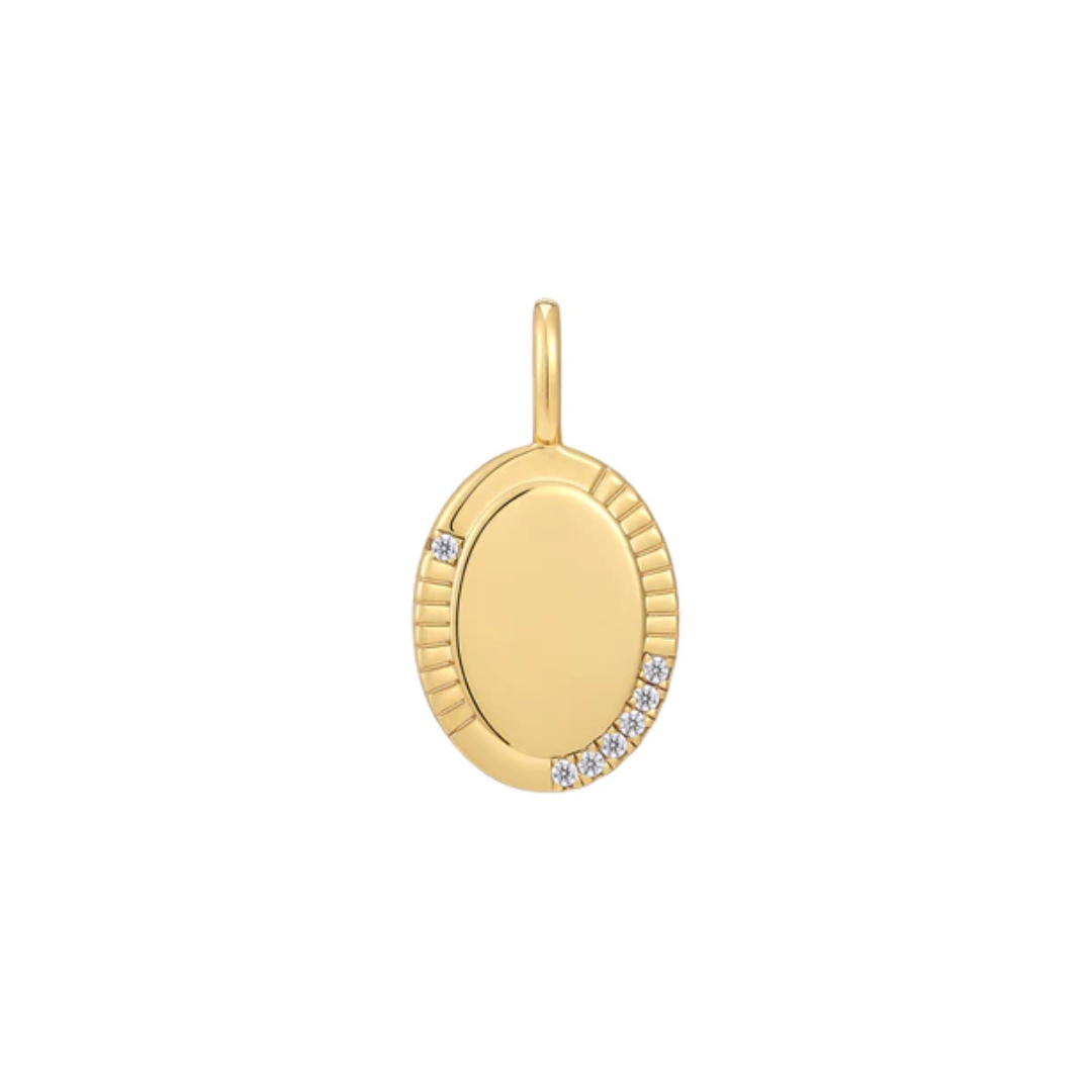 Ania Haie Gold-Plated Oval Charm