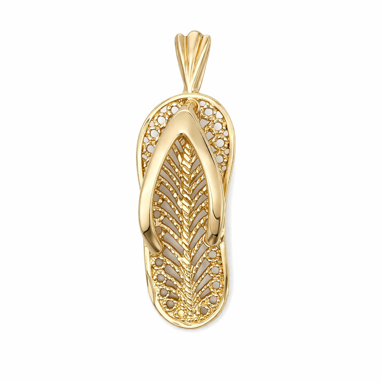 Flip Flop charm on white back ground