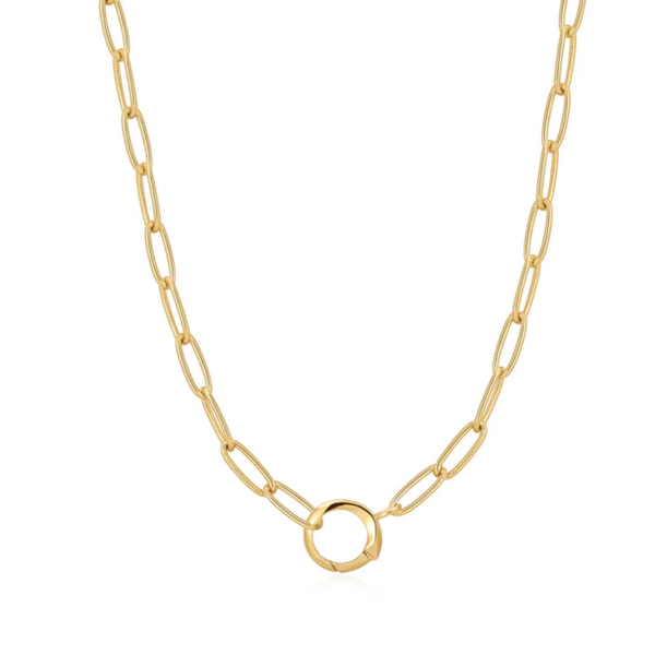 Ania Haie 14K Yellow Gold-Plated Link Charm Chain Connector Necklace