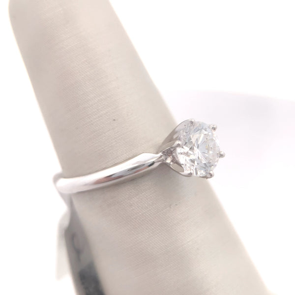14K White Gold 1CT. Lab-Grown Diamond Solitaire Engagement Ring