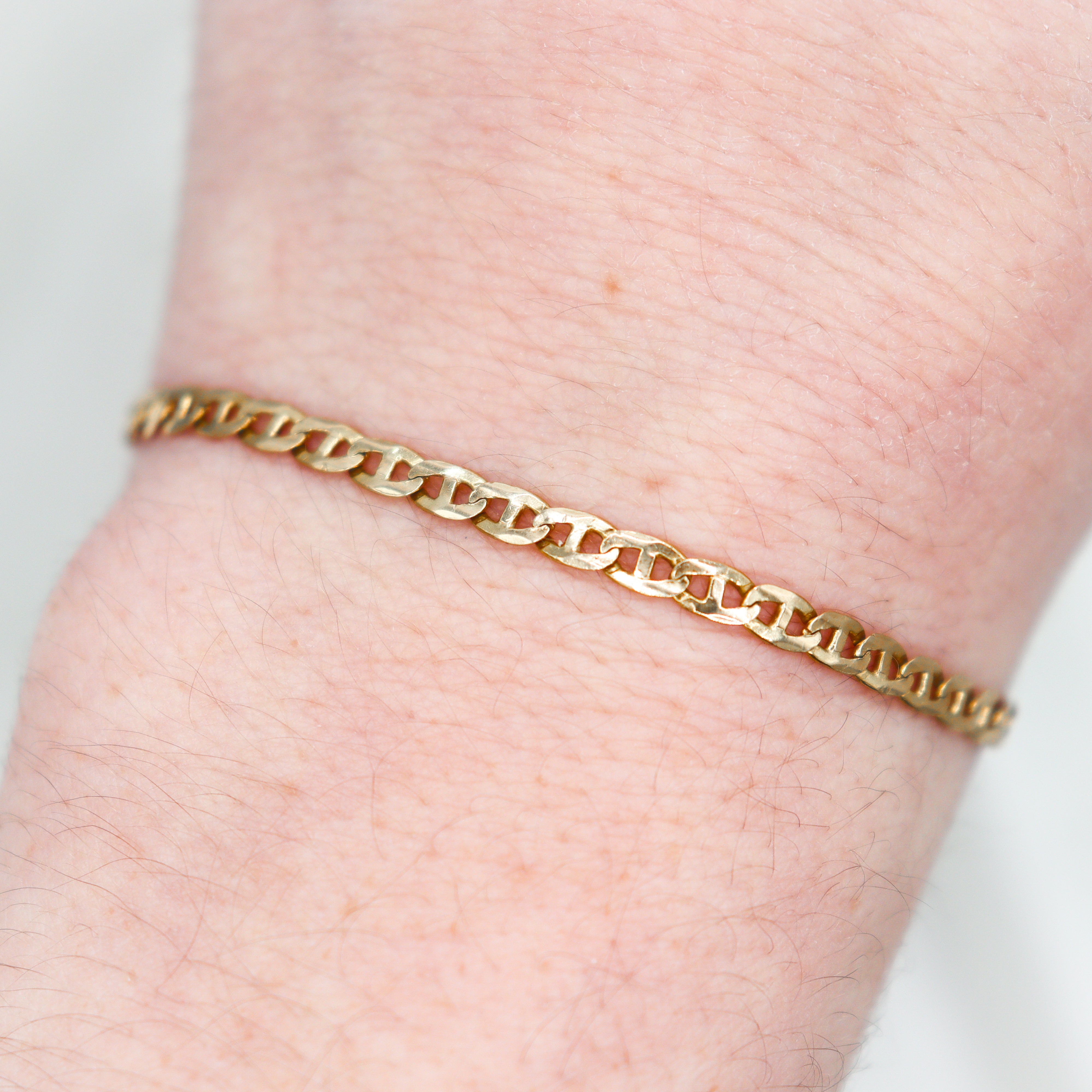 Estate Collection: 14K Yellow Gold Mariner Link Bracelet