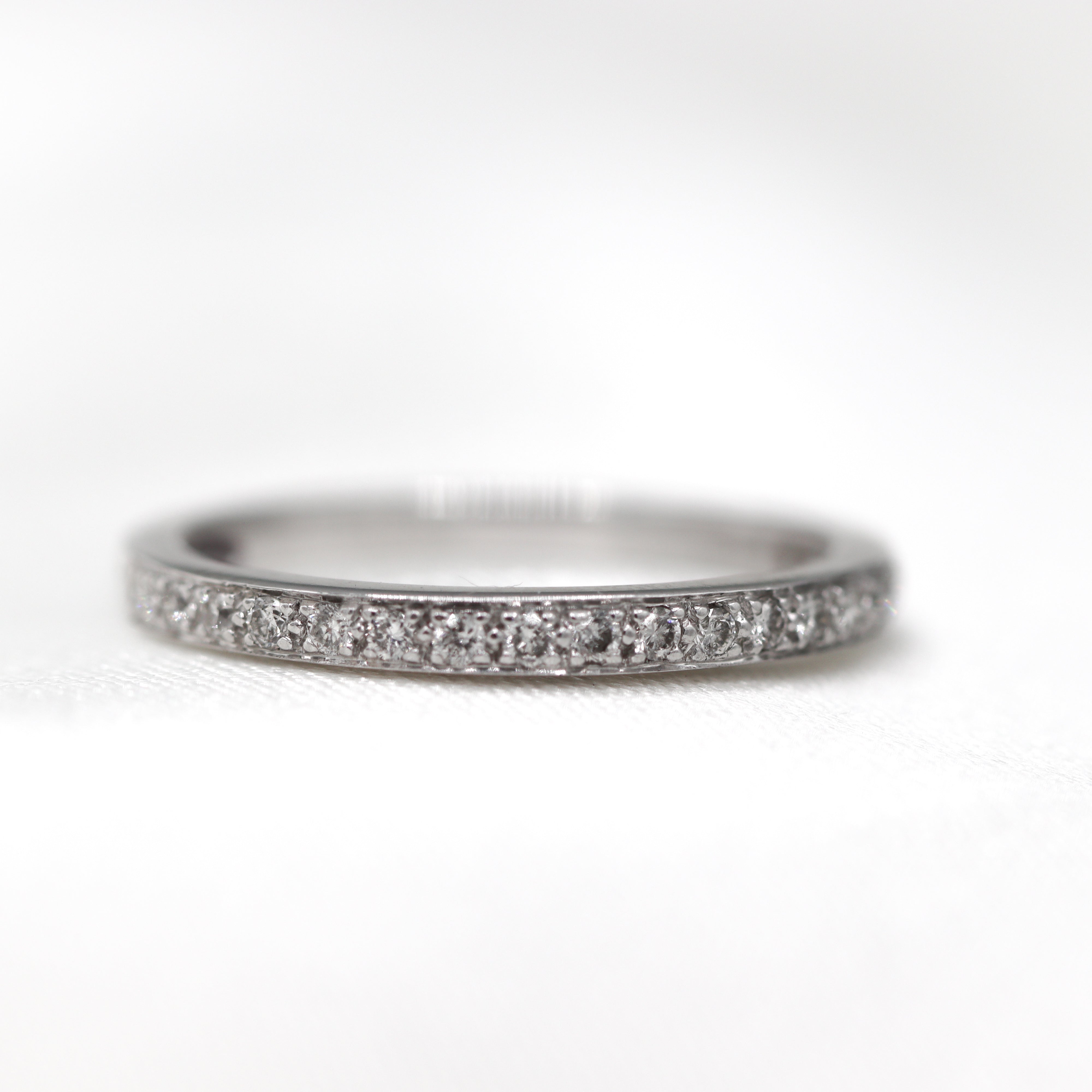 Estate Collection: 14K White Gold .30CTW Round Diamond Anniversary Band