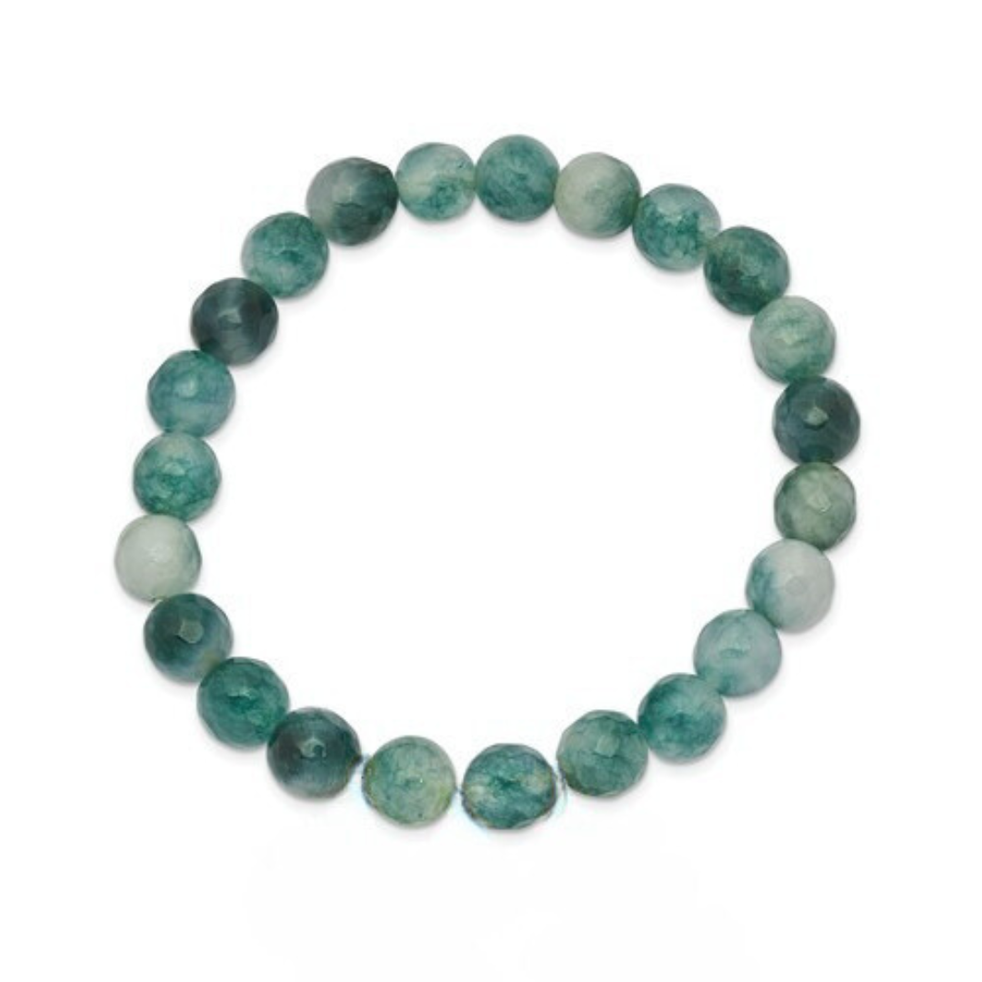 Green Jade Bead Bracelet