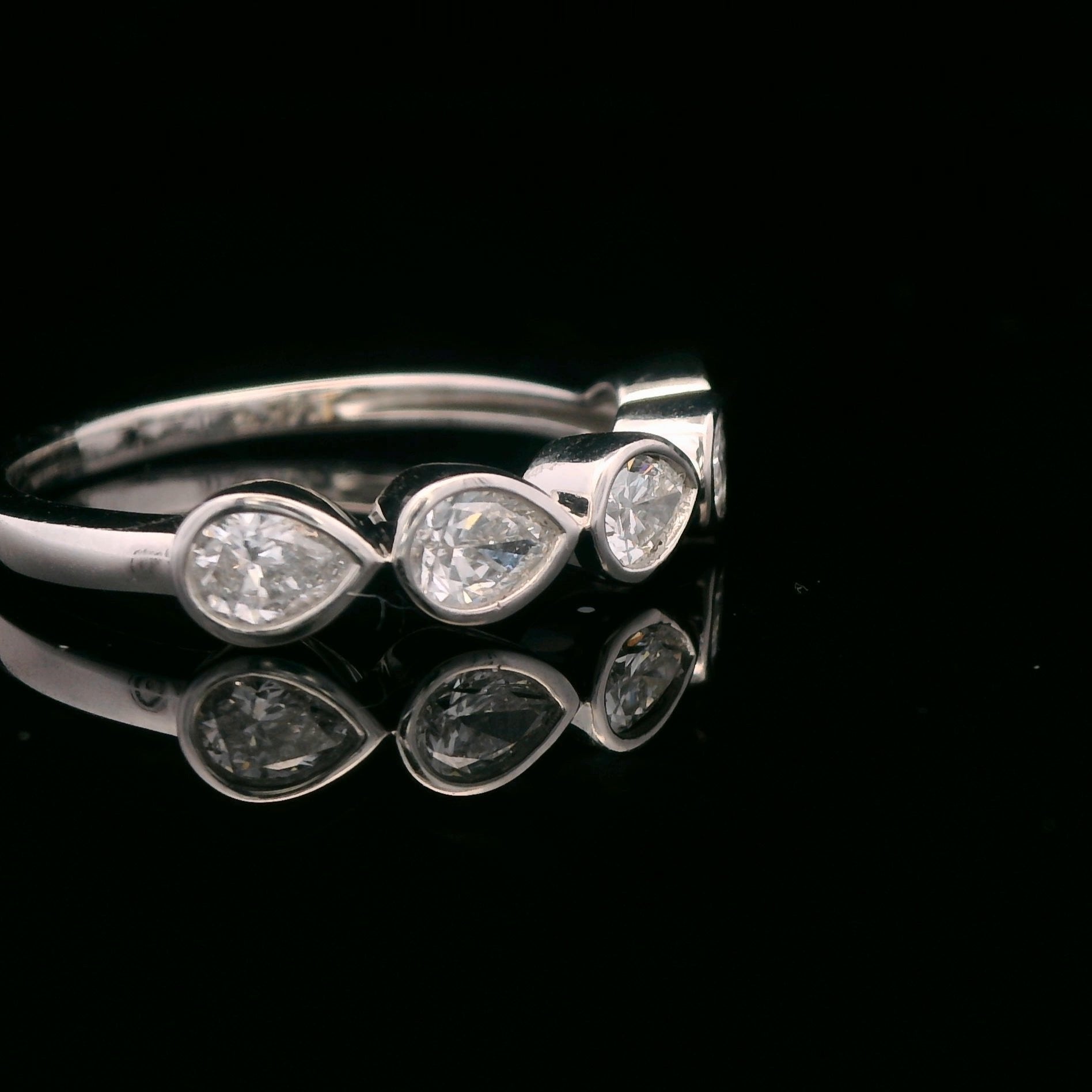 14k White Gold 3/4 CTW Lab Grown Diamond Ring