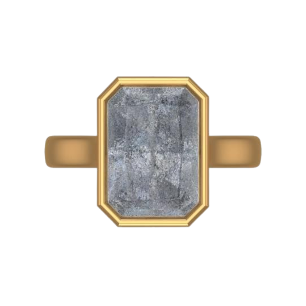 The "Anngie" — 14K Yellow Gold Certified 6.10CT. Radiant-Cut Lab-Grown Diamond Bezel-Set Solitaire Engagement Ring