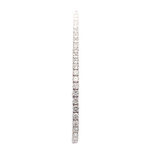 10K White Gold 5CT. Lab-Grown Diamond Tennis Bracelet