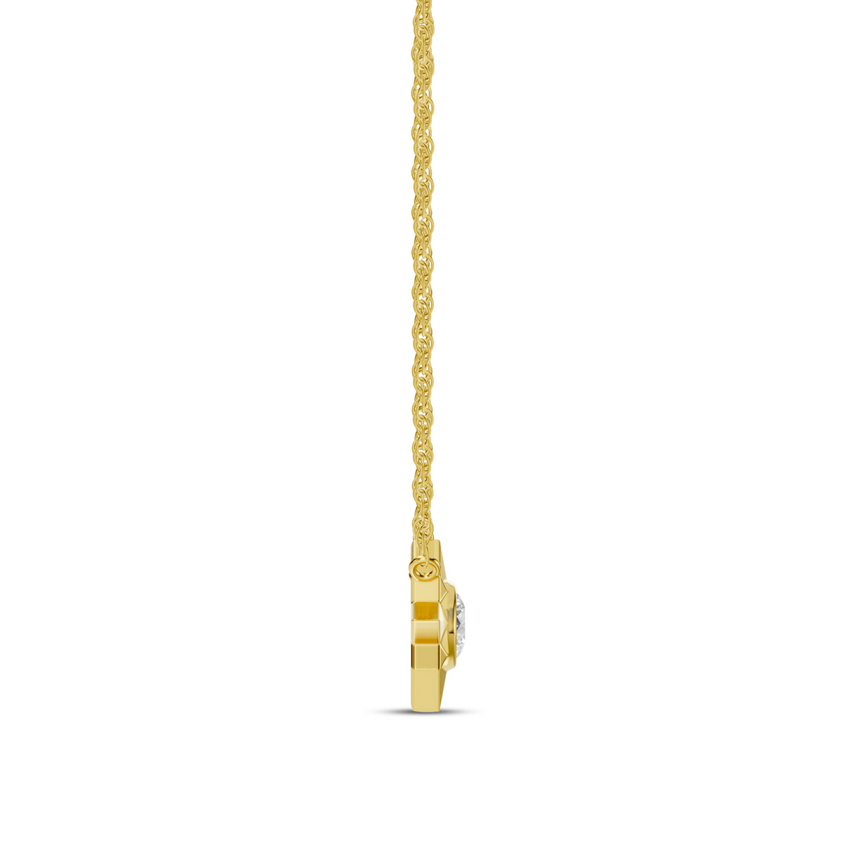 10K Yellow Gold 0.2CT. Lab-Grown Diamond Star Necklace
