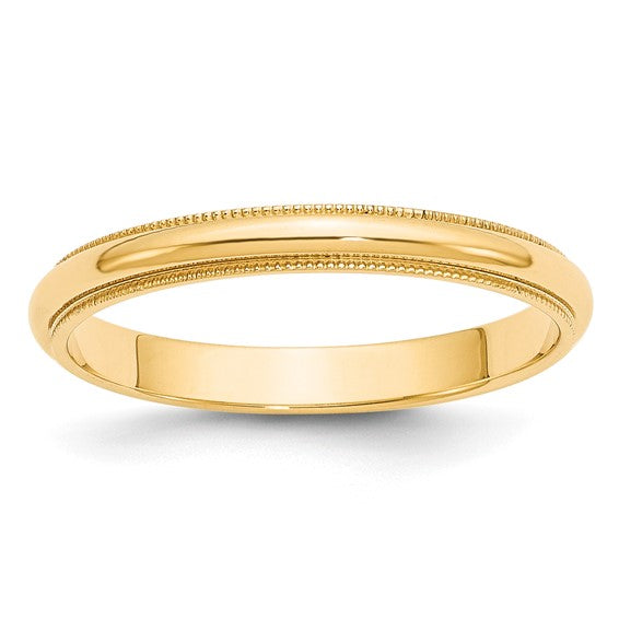 Estate Collection: 14K Yellow Gold 3MM Milgrain Edge Band
