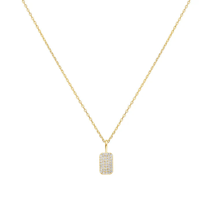 Ania Haie Gold-Plated Pave Pendant Necklace