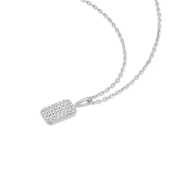 Alternate View Ania Haie Silver Pavé Pendant Necklace