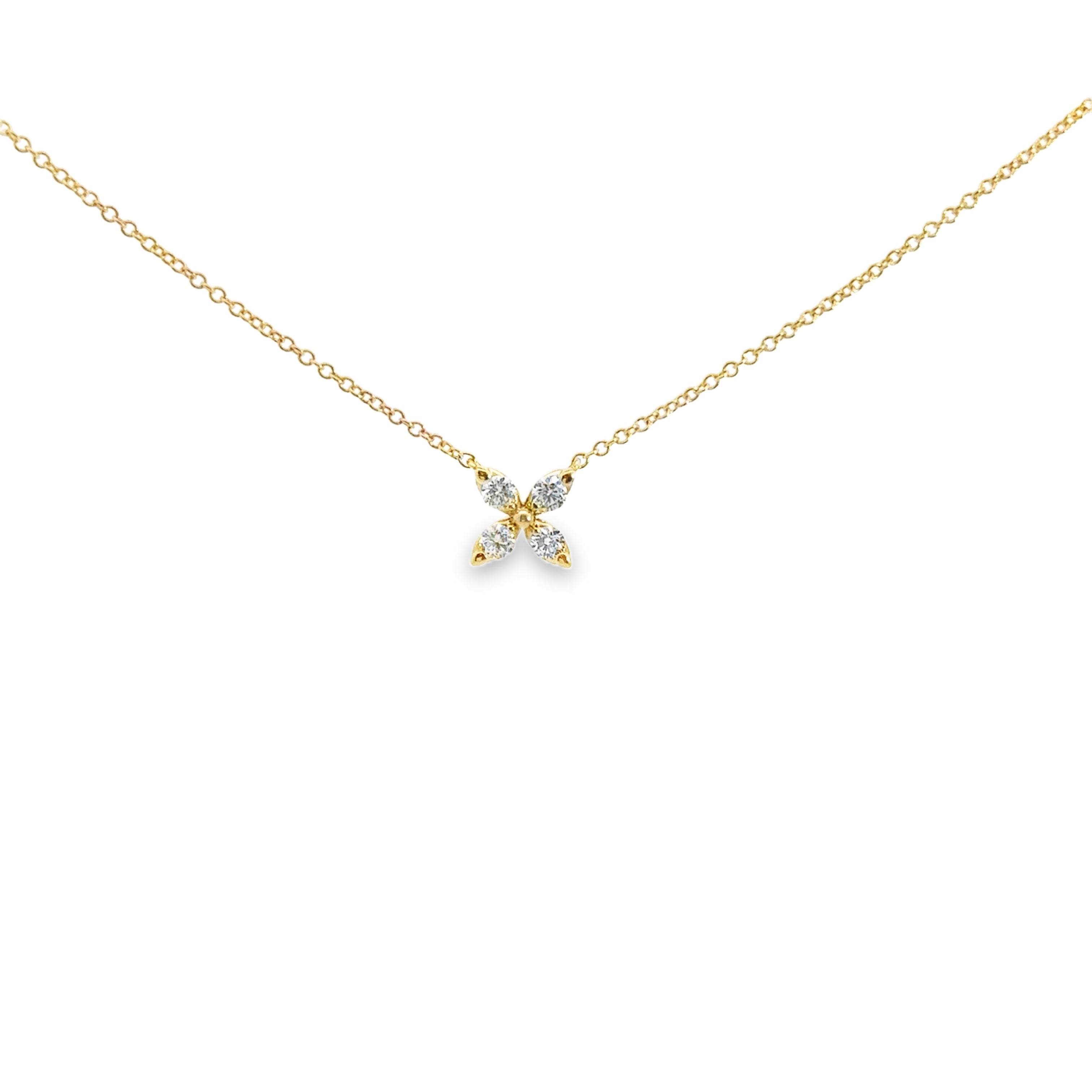 Diamond Butterfly Adjustable necklace