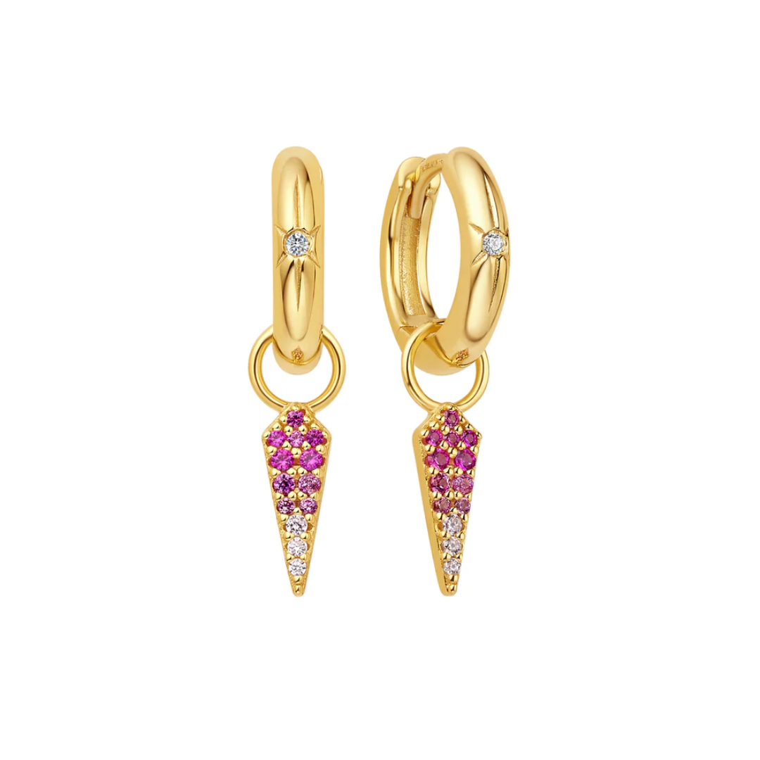 Ania Haie Gold-Plated Ombré Pink Earring Charm