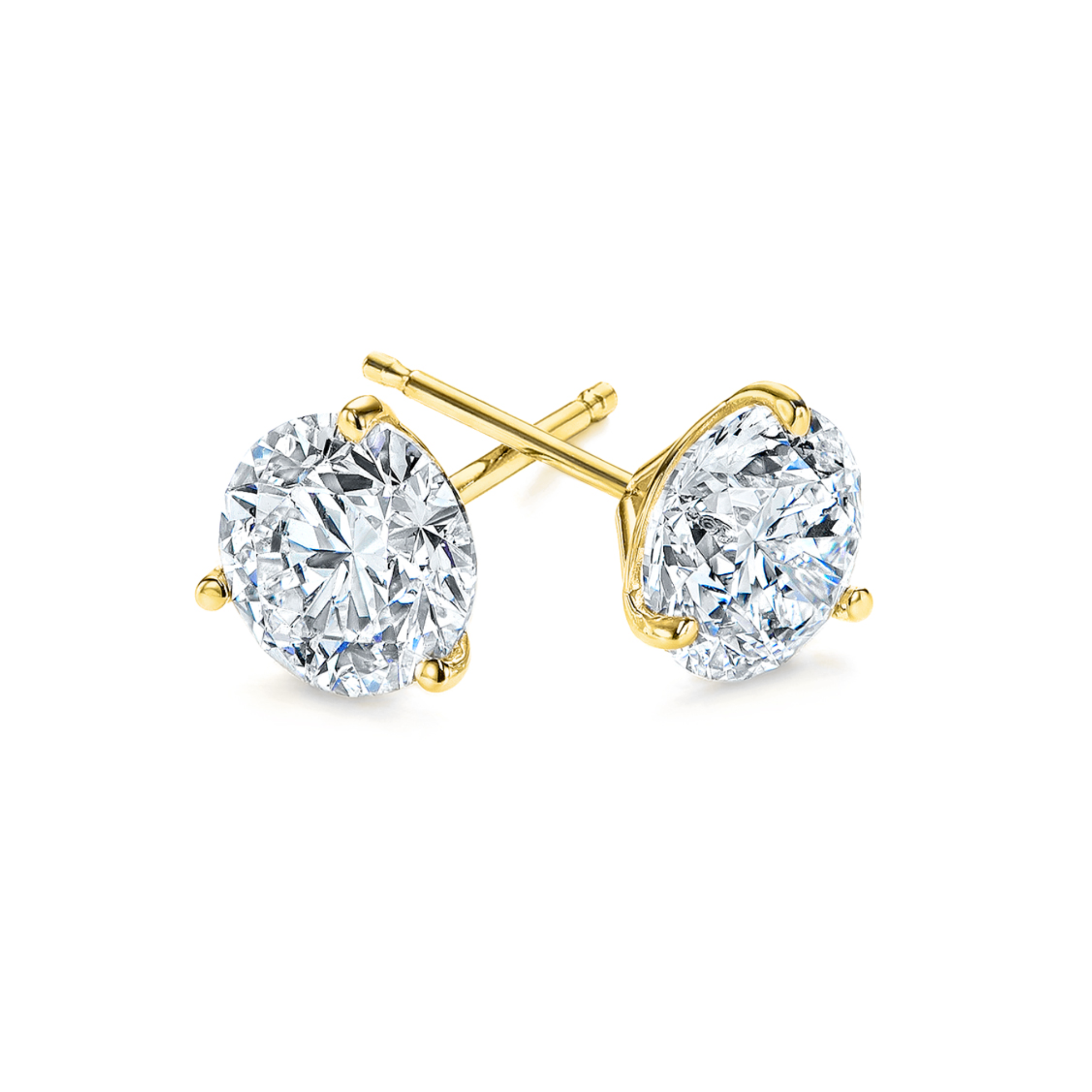 14K Yellow Gold 1-1/2CT. Lab-Grown Diamond Studs