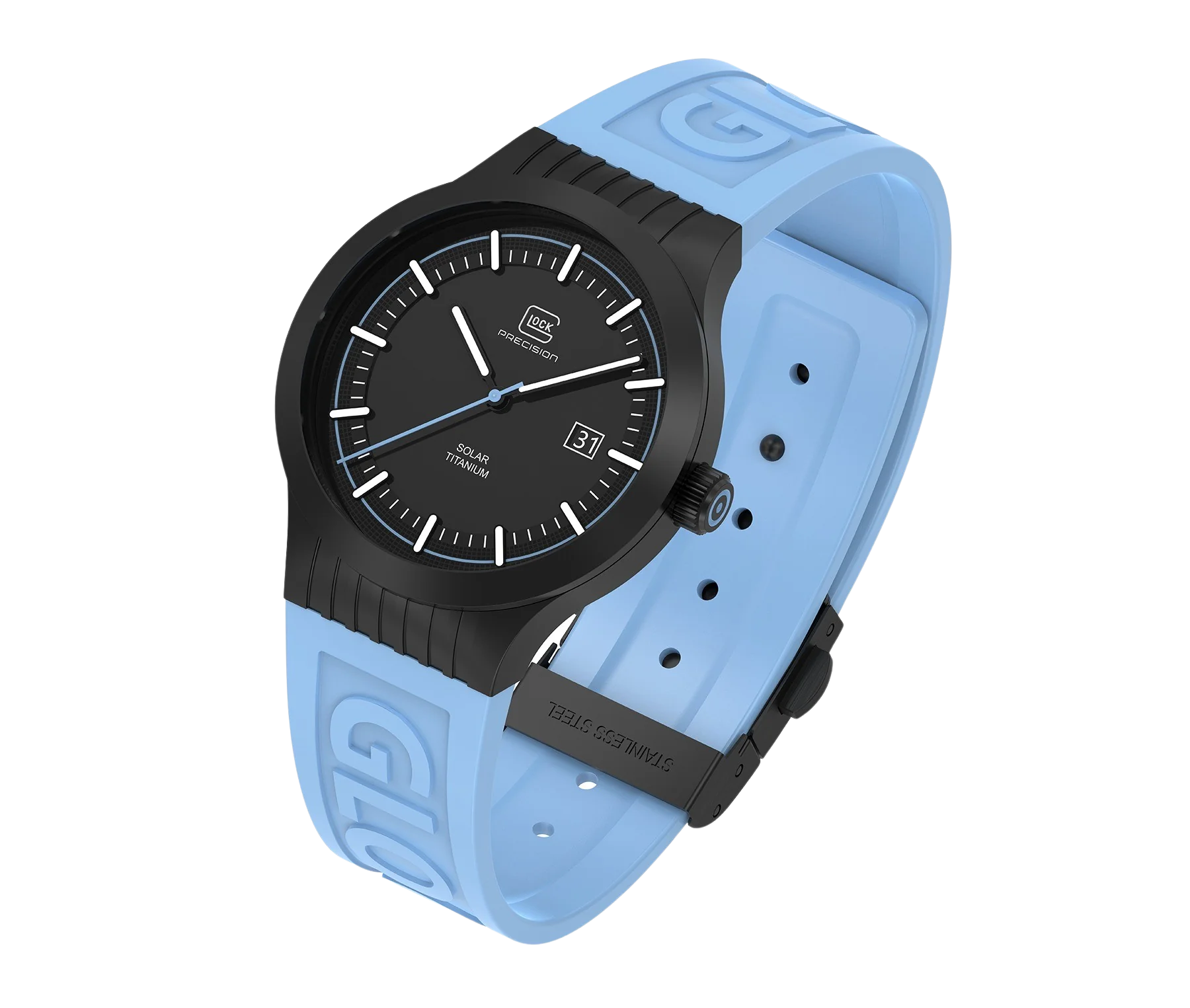 Black Titanium Water resistance Glock Watch