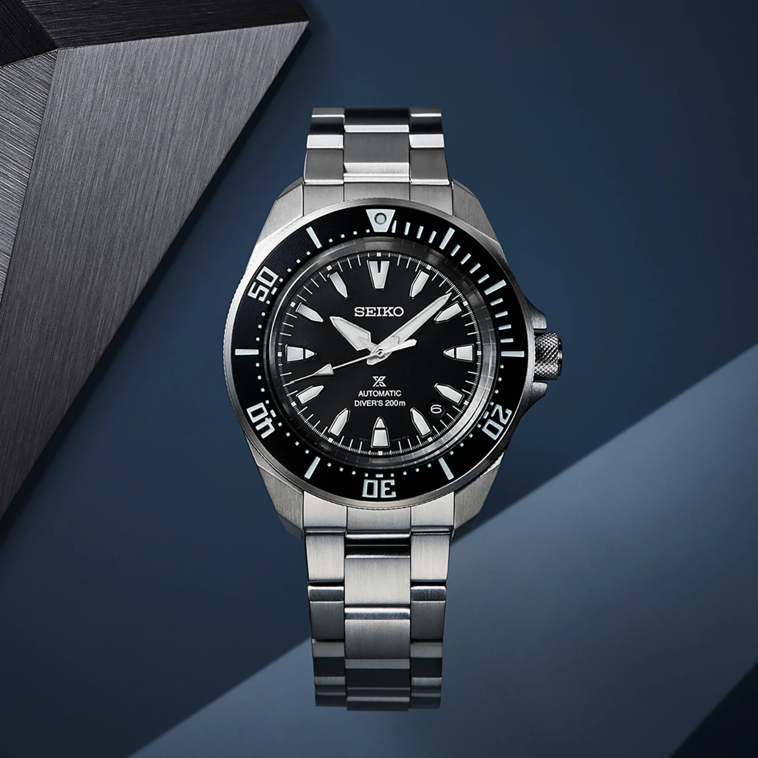 SEIKO Prospex Diver Men's Stainless Steel Automatic Black Dial Watch