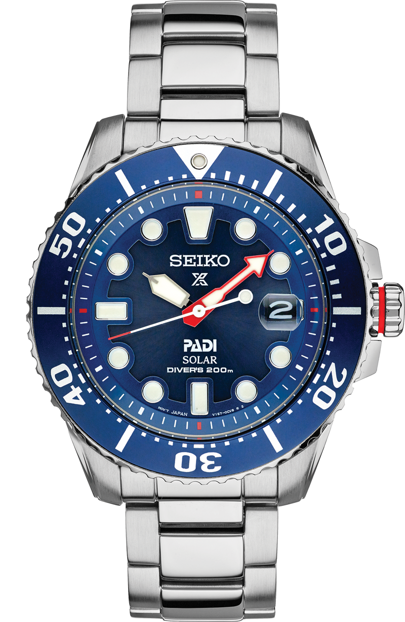 SEIKO MEN'S PROSPEX Padi Special Edition Solar Blue-Dial Dive Watch
