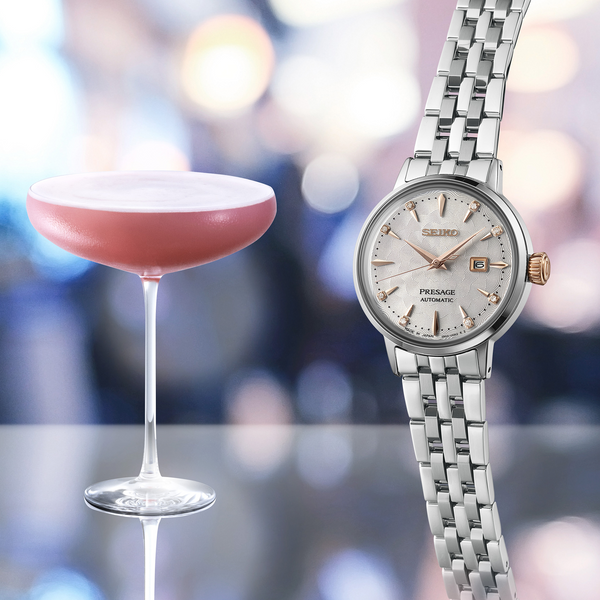 SEIKO WOMEN'S AUTOMATIC PRESAGE "Clover Club" Diamond Cocktail Time Watch