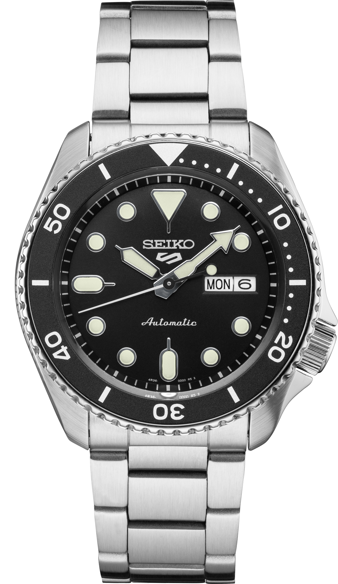 SEIKO MEN'S 5 SPORTS Automatic Black-Dial Watch