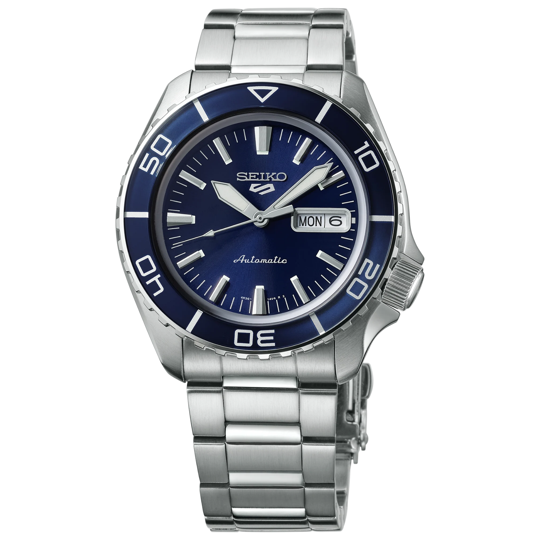 SEIKO 5 Sports Stainless Steel Automatic Blue Dial Watch
