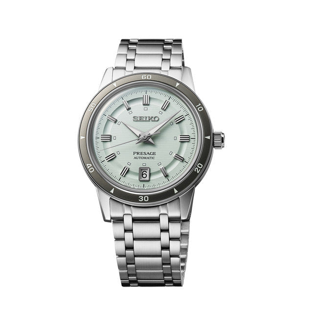 Alternate View SEIKO PRESAGE Style 60s Stainless Steel Automatic Green Dial Watch