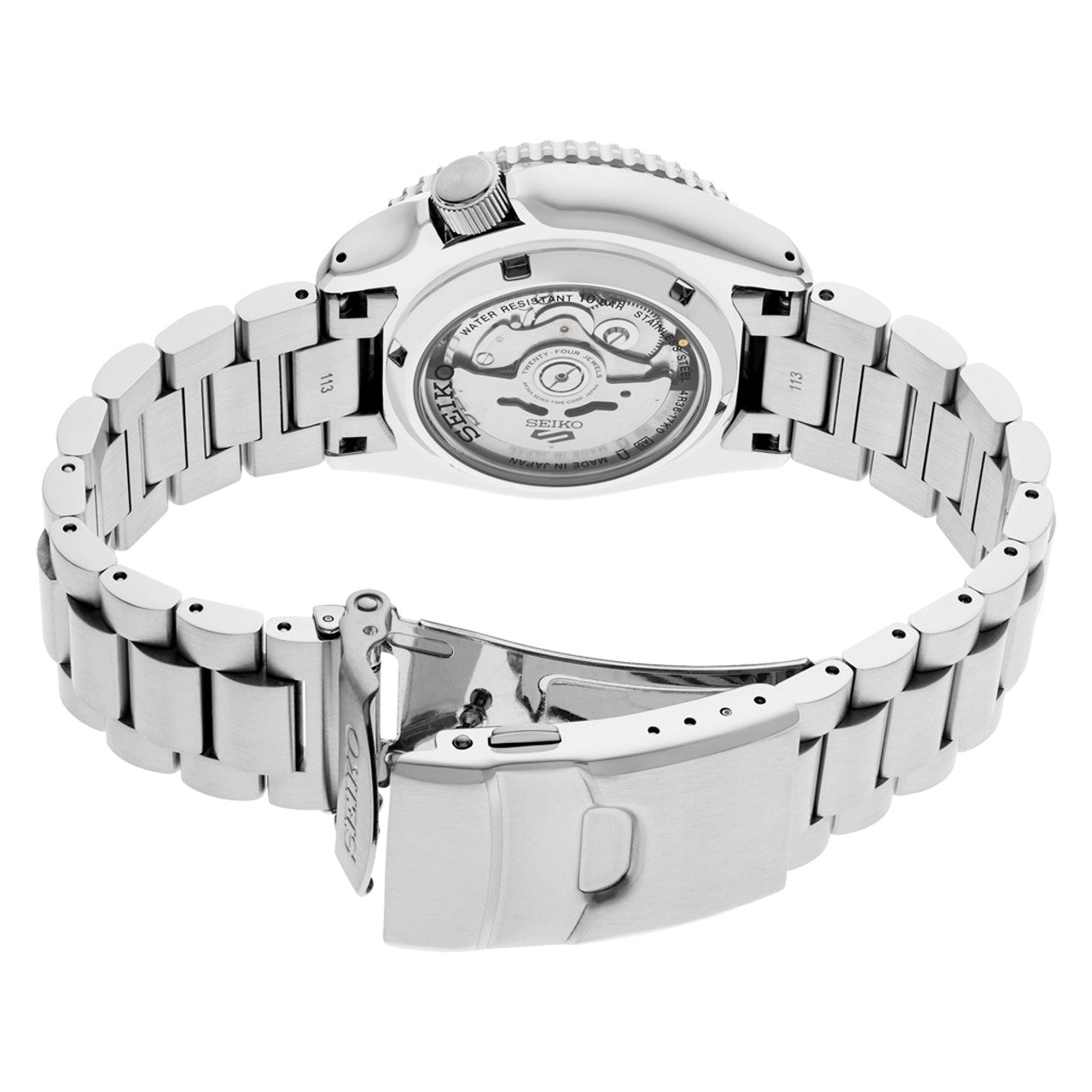 Clasp View SEIKO 5 Sports SKX Series with Blue Dial