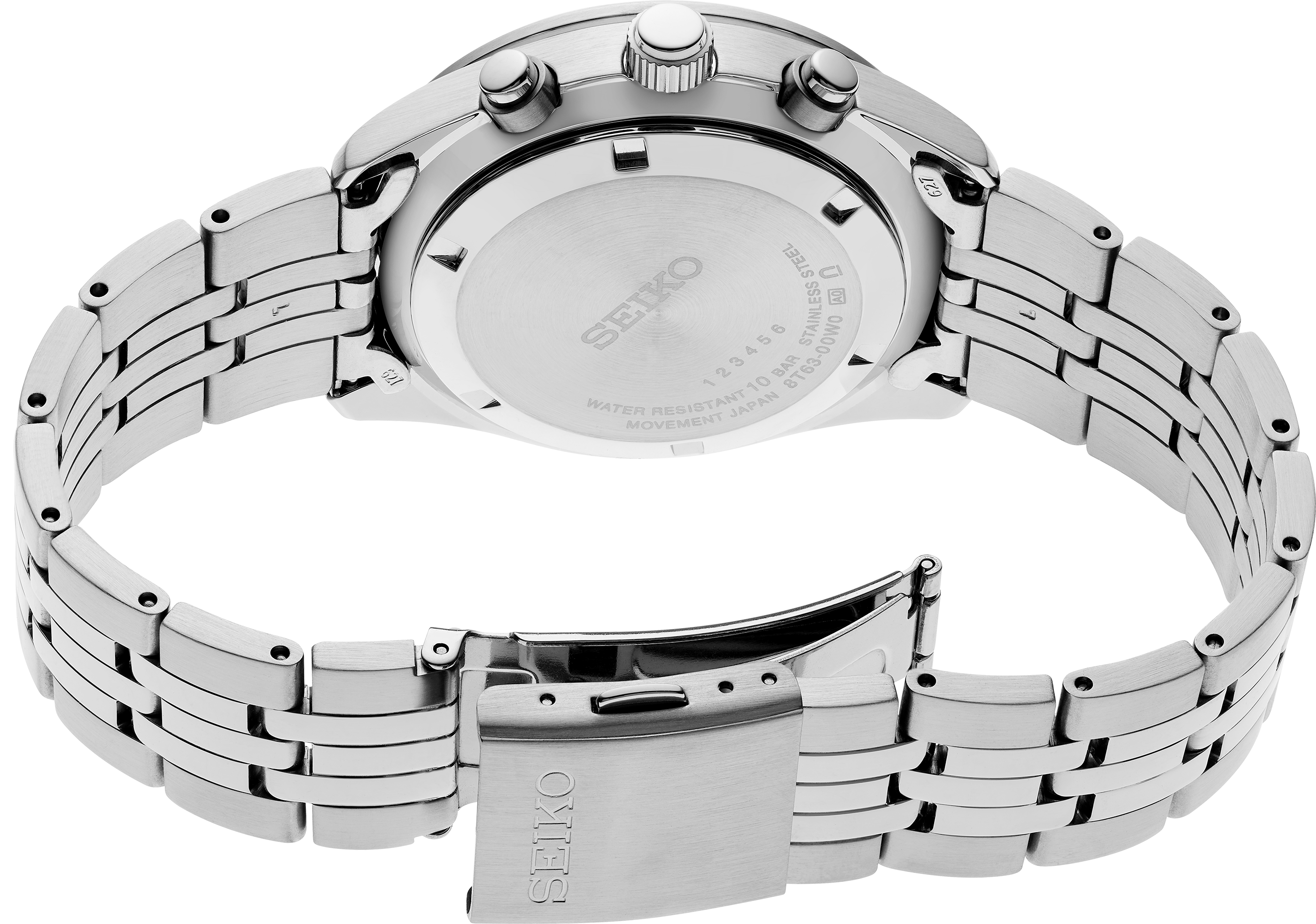SEIKO MEN'S ESSENTIALS Black-Dial Chronograph Motorsports Watch