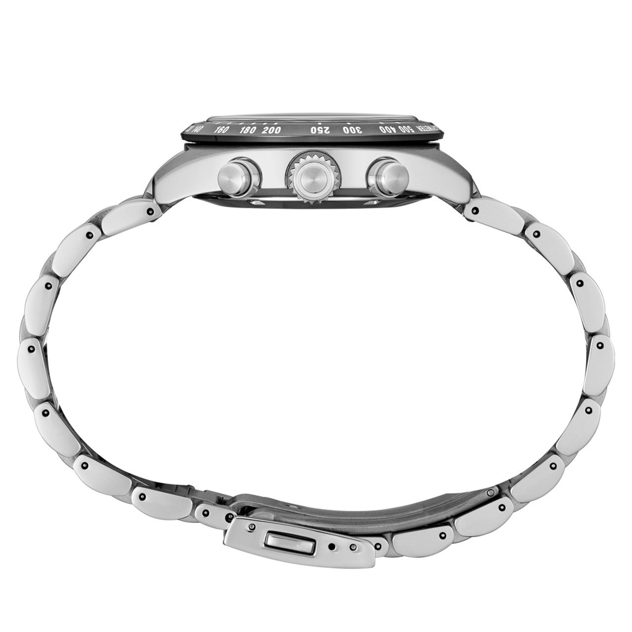 Side View SEIKO Seiko Prospex Speedtimer Solar Chronograph with Black Dial