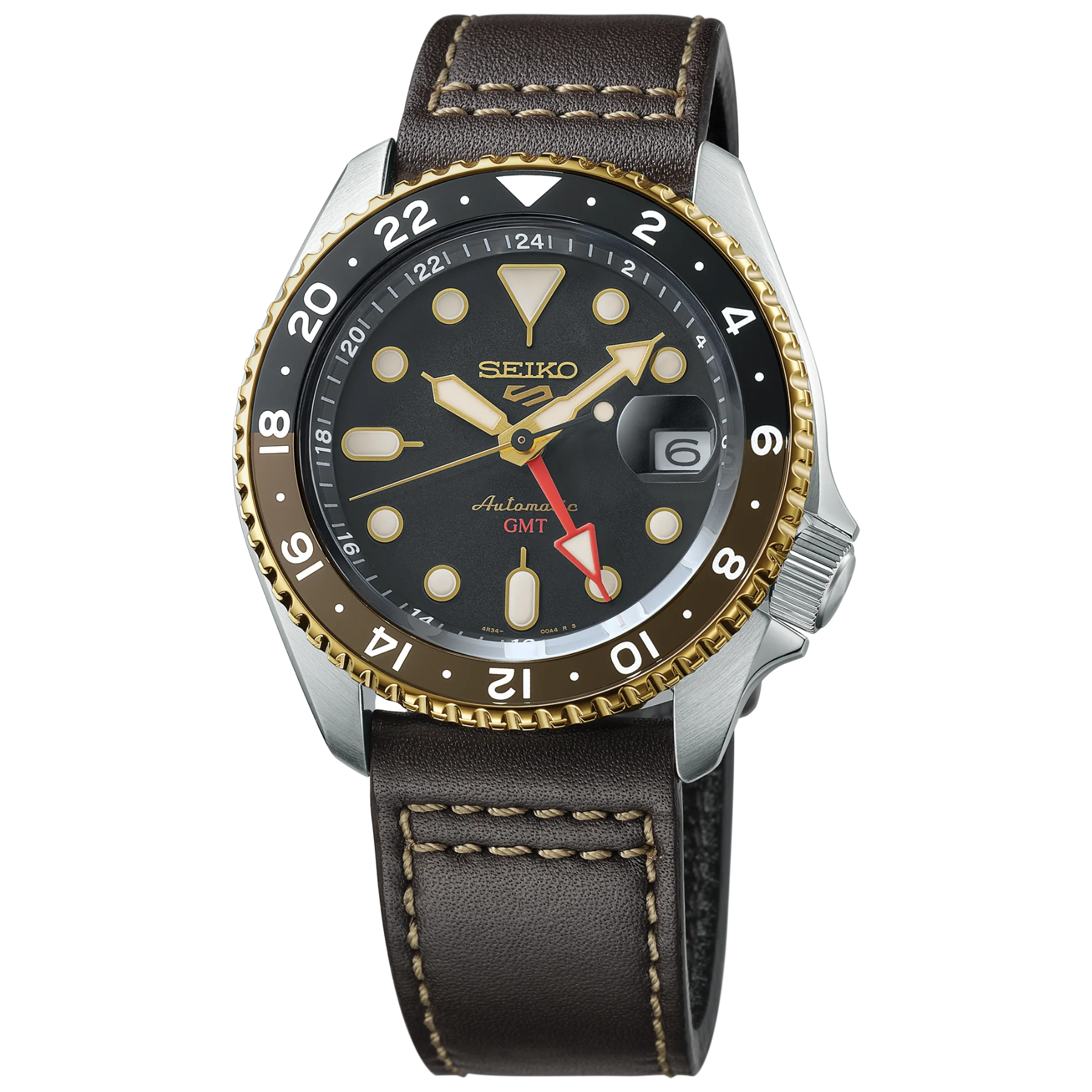 SEIKO 5 Sports SKX Sports Style GMT Series Automatic Black Dial Watch