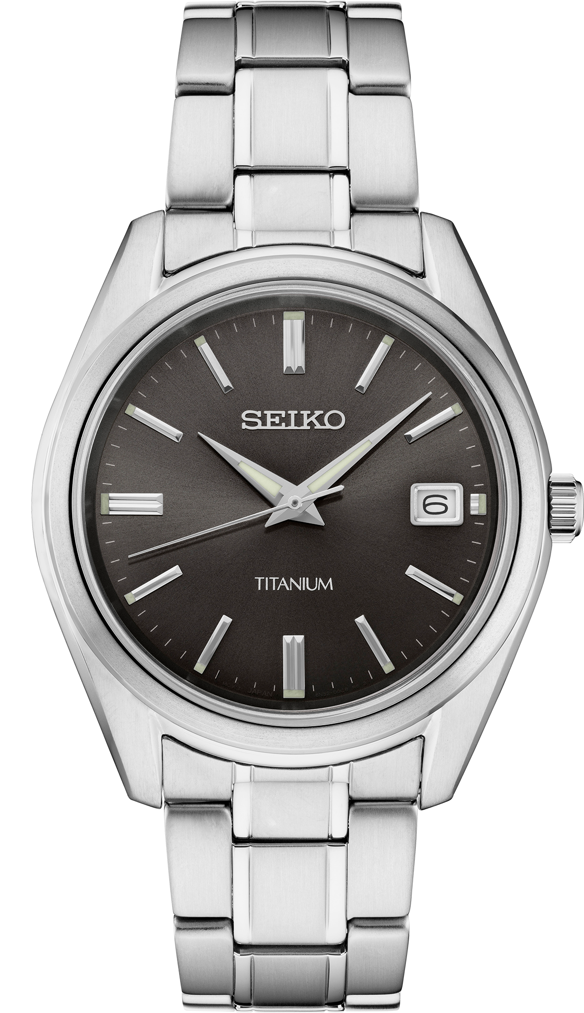 SEIKO MEN'S ESSENTIALS Titanium Black Dial Dress & Sport Watch