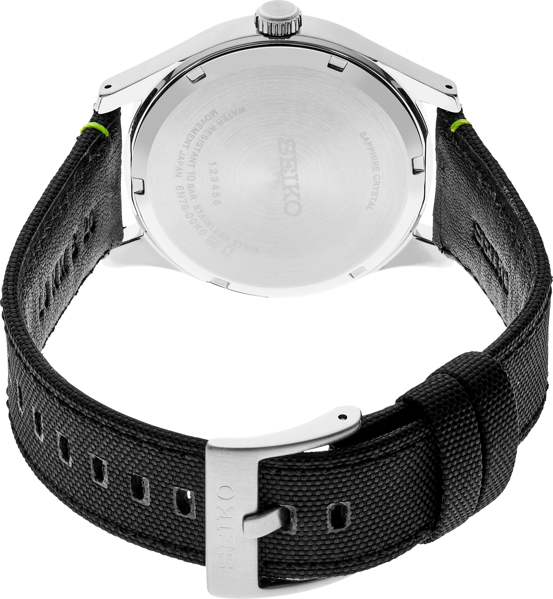 SEIKO MEN'S ESSENTIALS Geometric "Streetwear" Blacked-Out Dial Watch