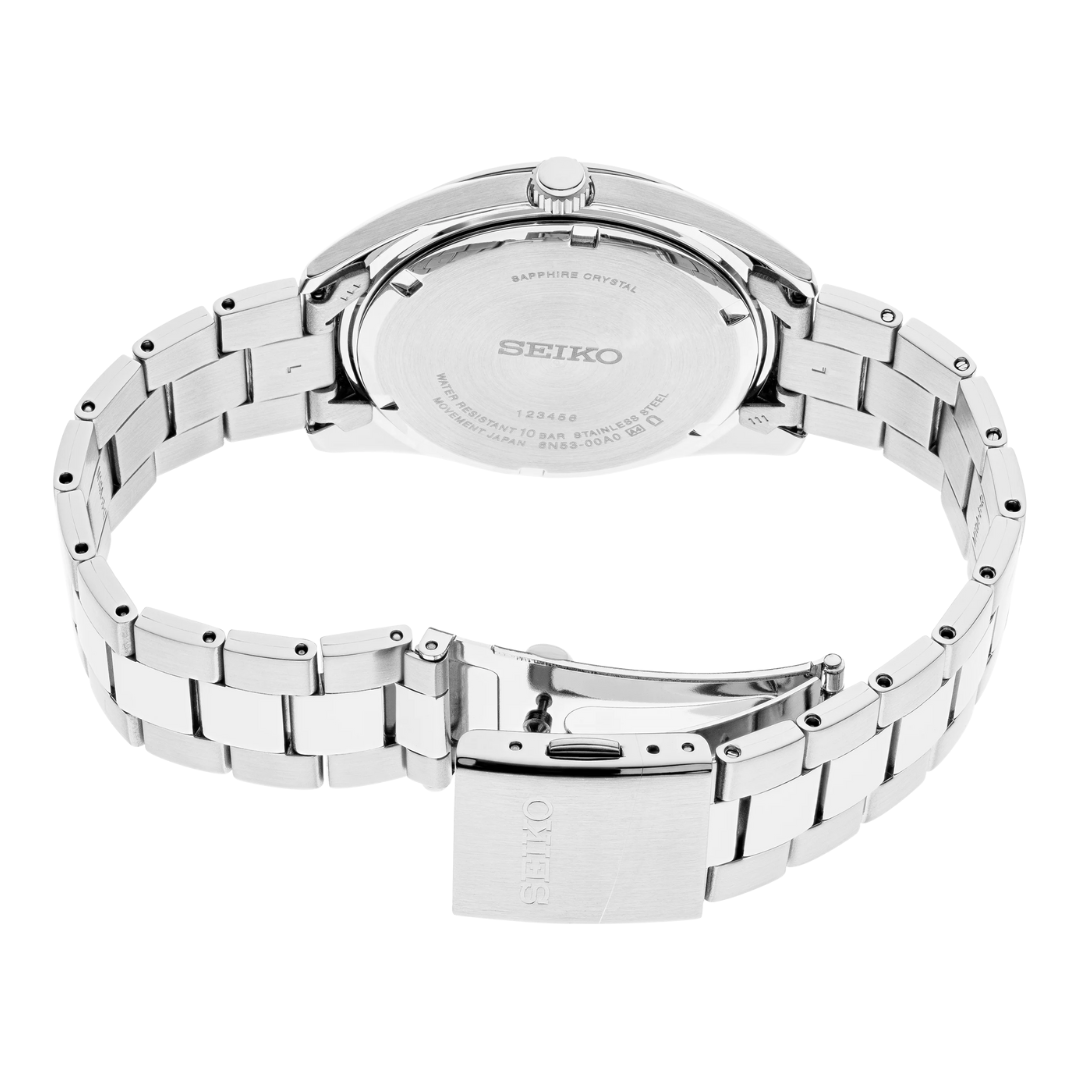 SEIKO MEN'S ESSENTIALS Black Dial Textured Sport & Dress Watch