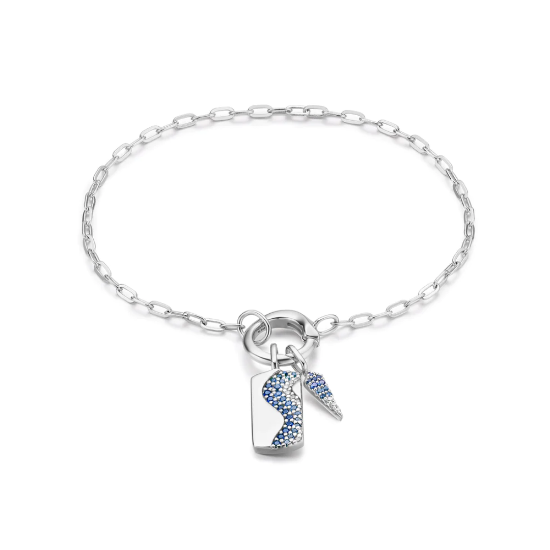 Ania Haie Sterling Silver Ombré Blue Charm