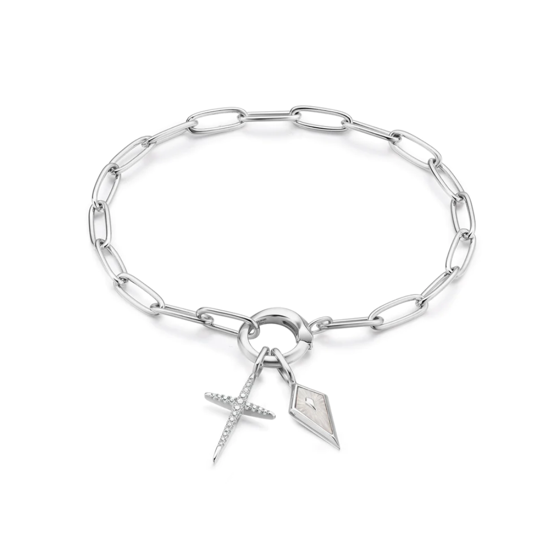 Ania Haie Sterling Silver Cross Charm