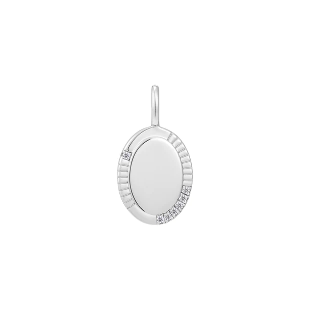 Ania Haie Sterling Silver Oval Charm