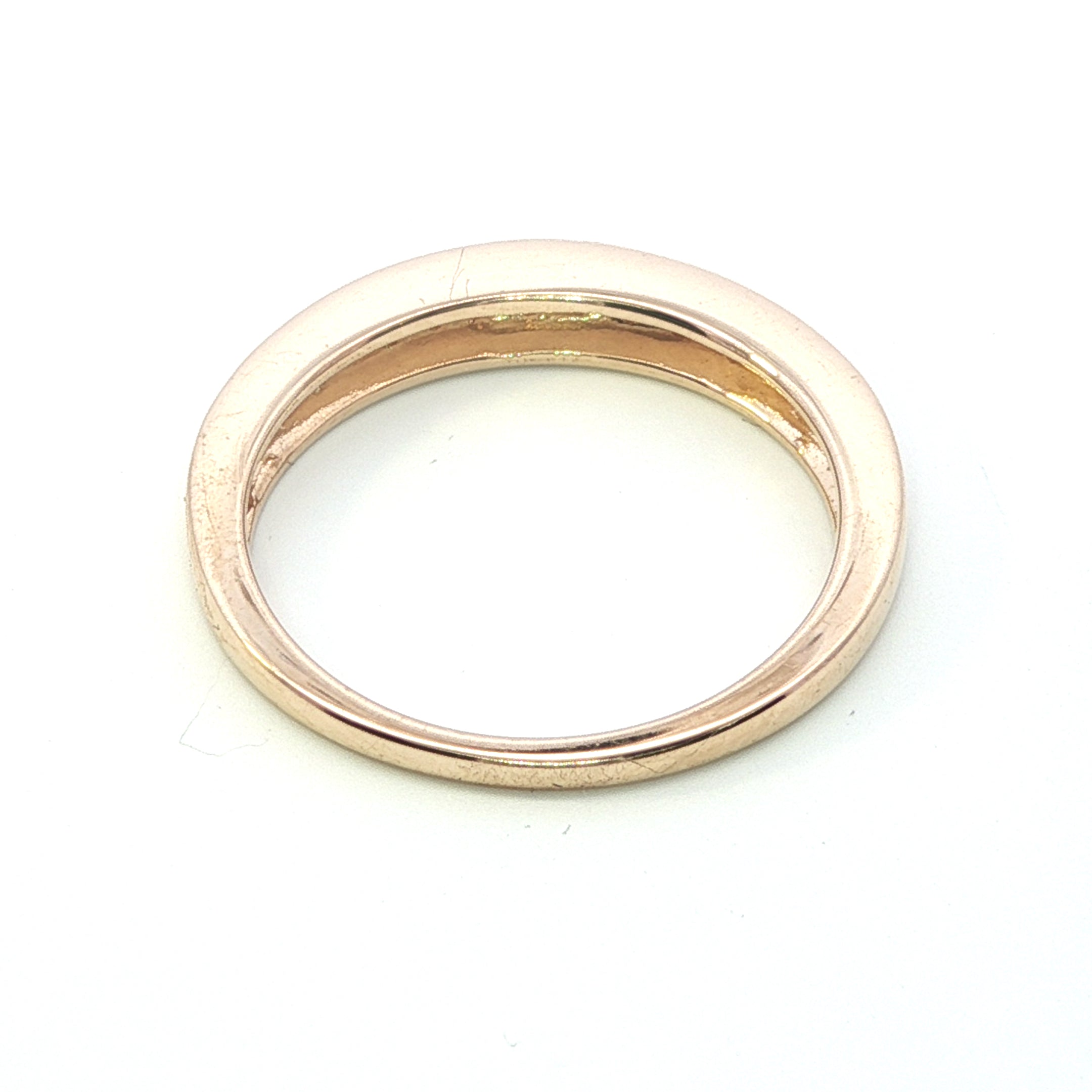 Estate Collection: 14K Yellow Gold Diamond Channel-Set Tapered Band